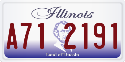 IL license plate A712191