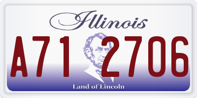 IL license plate A712706