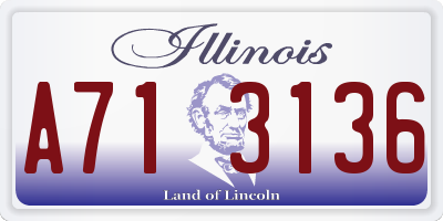 IL license plate A713136
