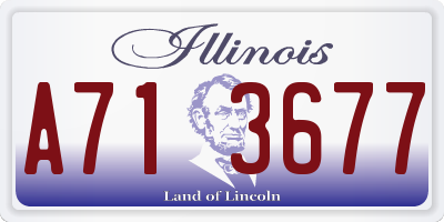 IL license plate A713677