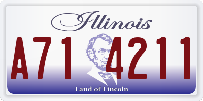 IL license plate A714211