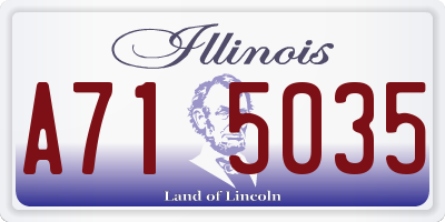 IL license plate A715035