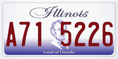 IL license plate A715226
