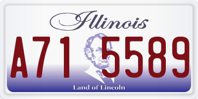 IL license plate A715589