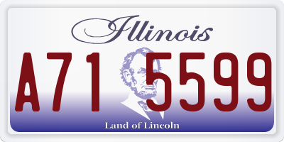 IL license plate A715599