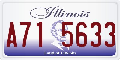 IL license plate A715633