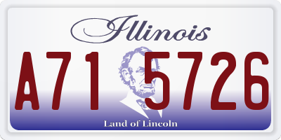 IL license plate A715726