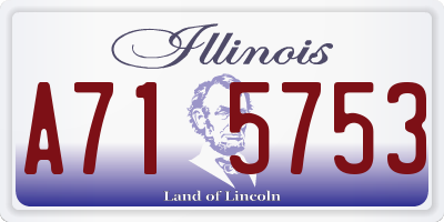 IL license plate A715753
