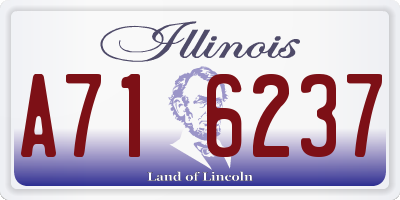 IL license plate A716237