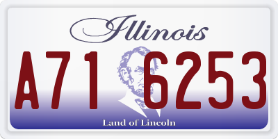 IL license plate A716253