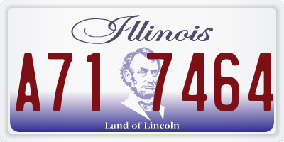 IL license plate A717464