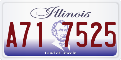 IL license plate A717525