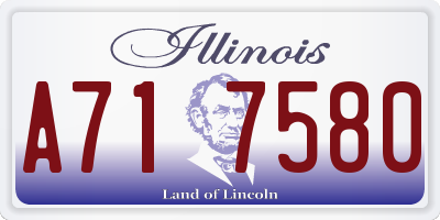 IL license plate A717580