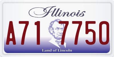 IL license plate A717750