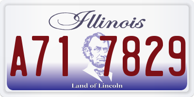 IL license plate A717829