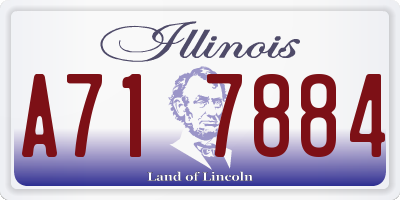 IL license plate A717884