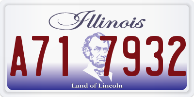 IL license plate A717932