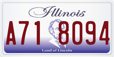 IL license plate A718094
