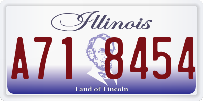 IL license plate A718454