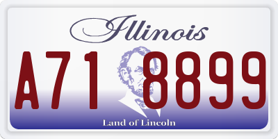 IL license plate A718899