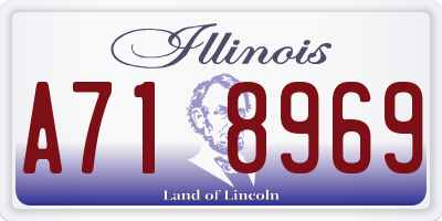 IL license plate A718969
