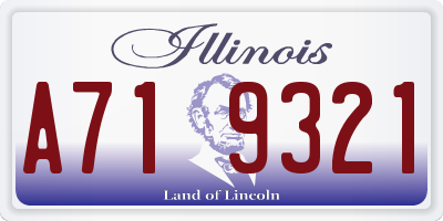 IL license plate A719321
