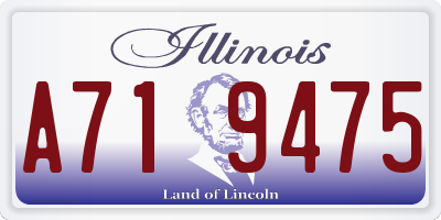 IL license plate A719475