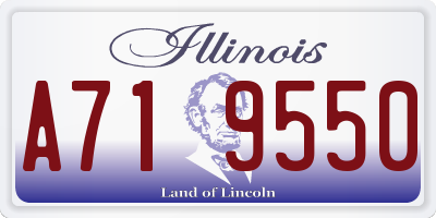 IL license plate A719550