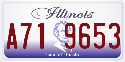 IL license plate A719653