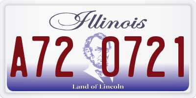 IL license plate A720721