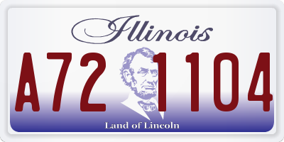 IL license plate A721104