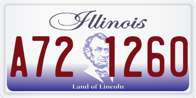 IL license plate A721260