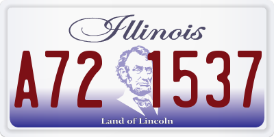 IL license plate A721537
