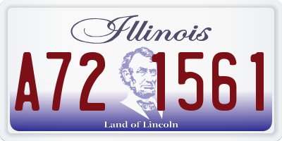 IL license plate A721561