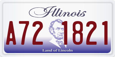 IL license plate A721821