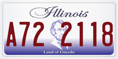 IL license plate A722118