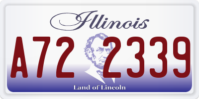 IL license plate A722339