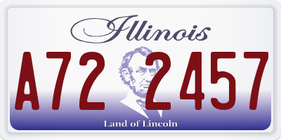IL license plate A722457