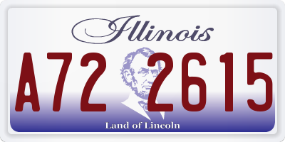 IL license plate A722615