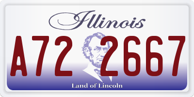 IL license plate A722667