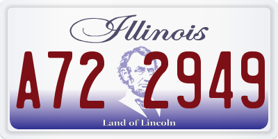 IL license plate A722949