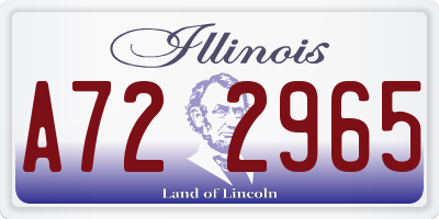 IL license plate A722965