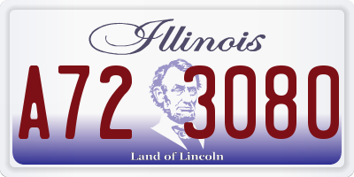 IL license plate A723080