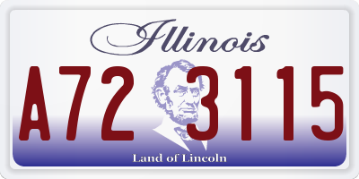 IL license plate A723115