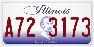 IL license plate A723173