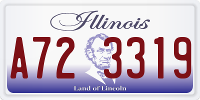 IL license plate A723319