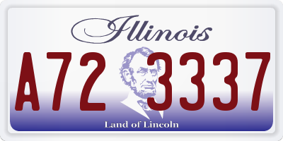 IL license plate A723337