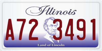 IL license plate A723491