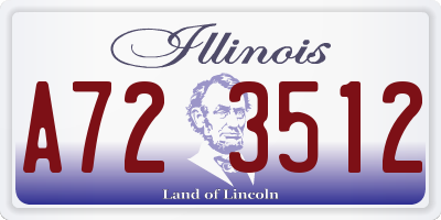 IL license plate A723512
