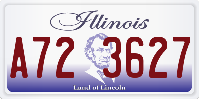 IL license plate A723627